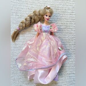 Rapunzel Barbie Pink Princess Doll with Braided Hair Collector Edition